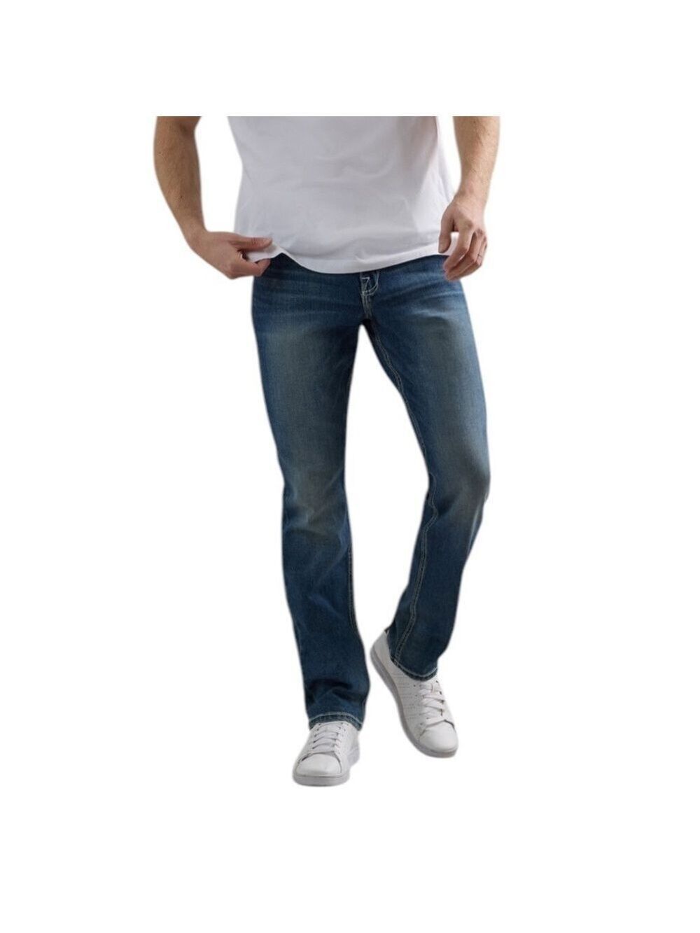 Rock & Republic Men’s Straight Jeans Medium Wash Never Worn Bi-way Stretch 29x30